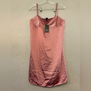 Wild Fable Coral Satin Dress Sz.L